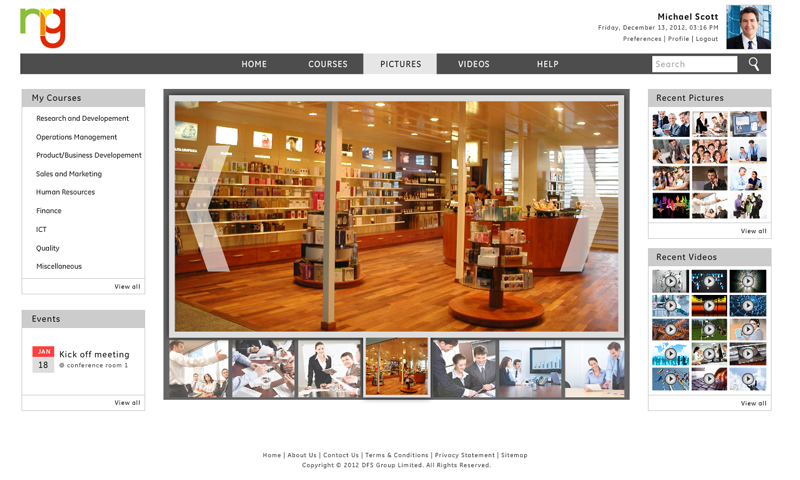 LMS UI designs - User Interface Design 2