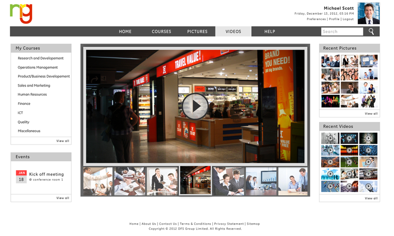 LMS UI designs - User Interface Design 1